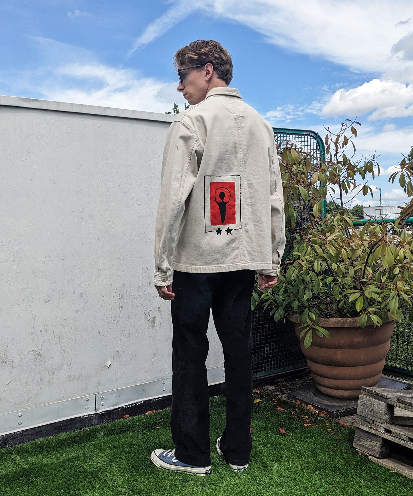 Mesopotamia Painted Work Jacket - Mykes Lab