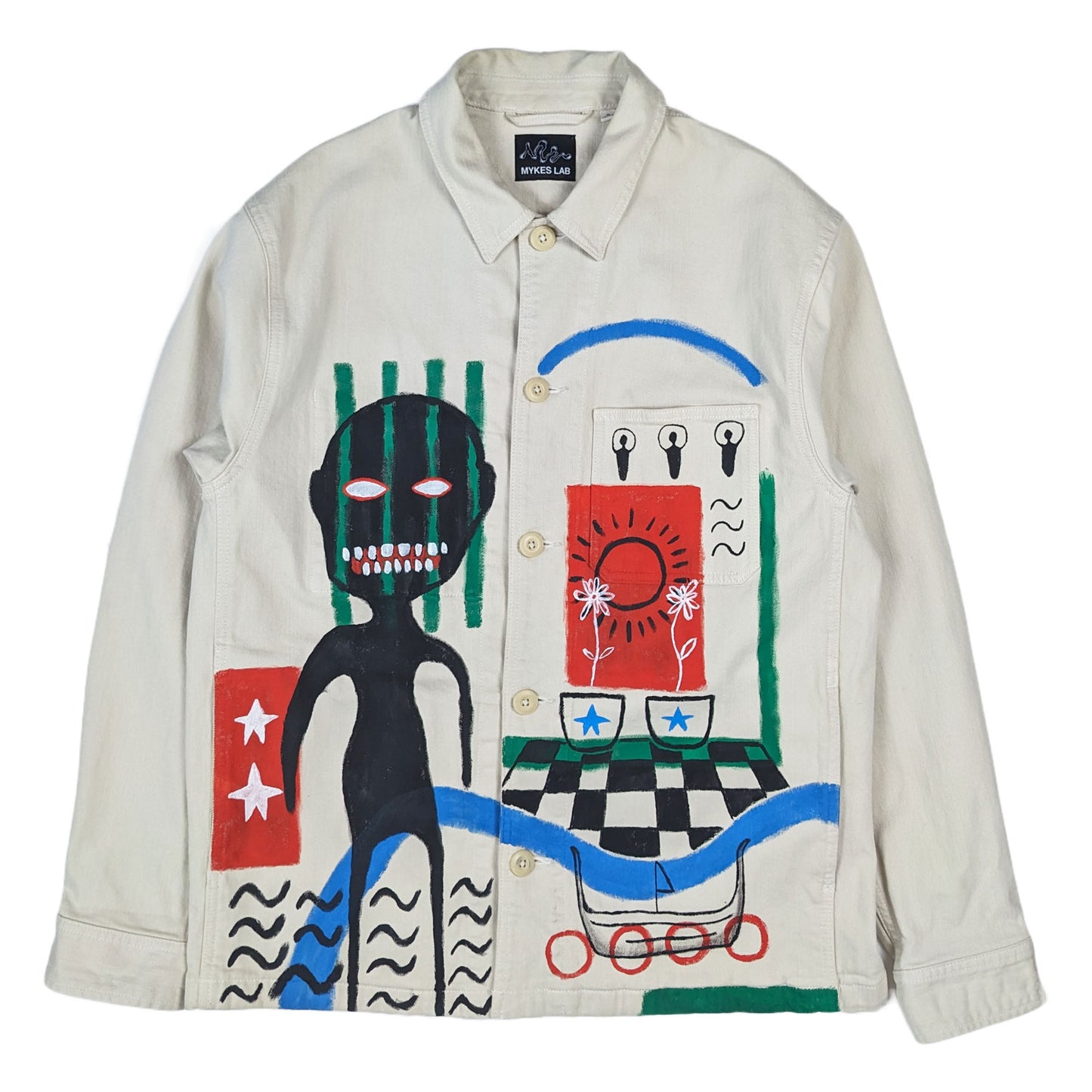 Mesopotamia Painted Work Jacket - Mykes Lab