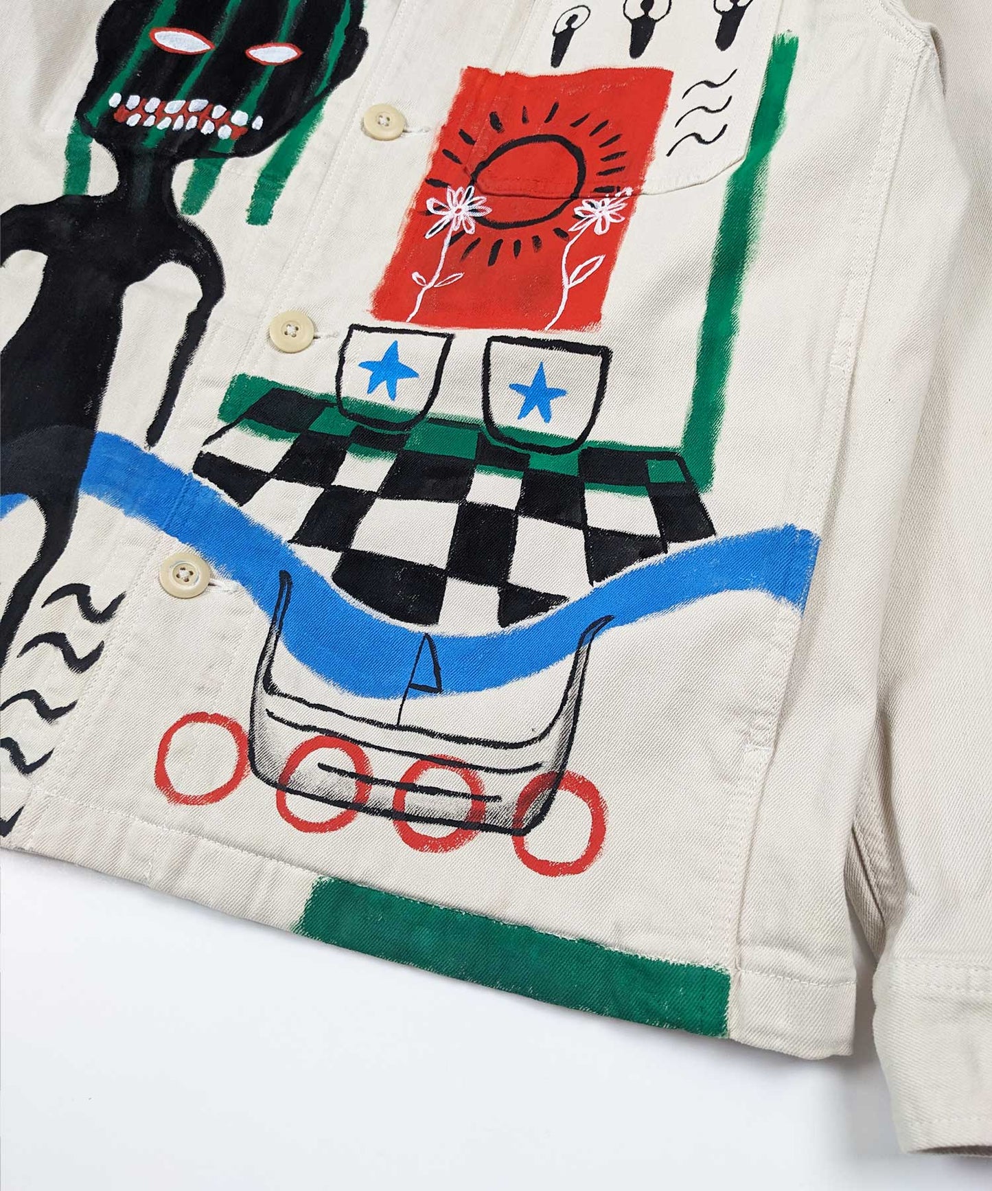 Mesopotamia Painted Work Jacket - Mykes Lab