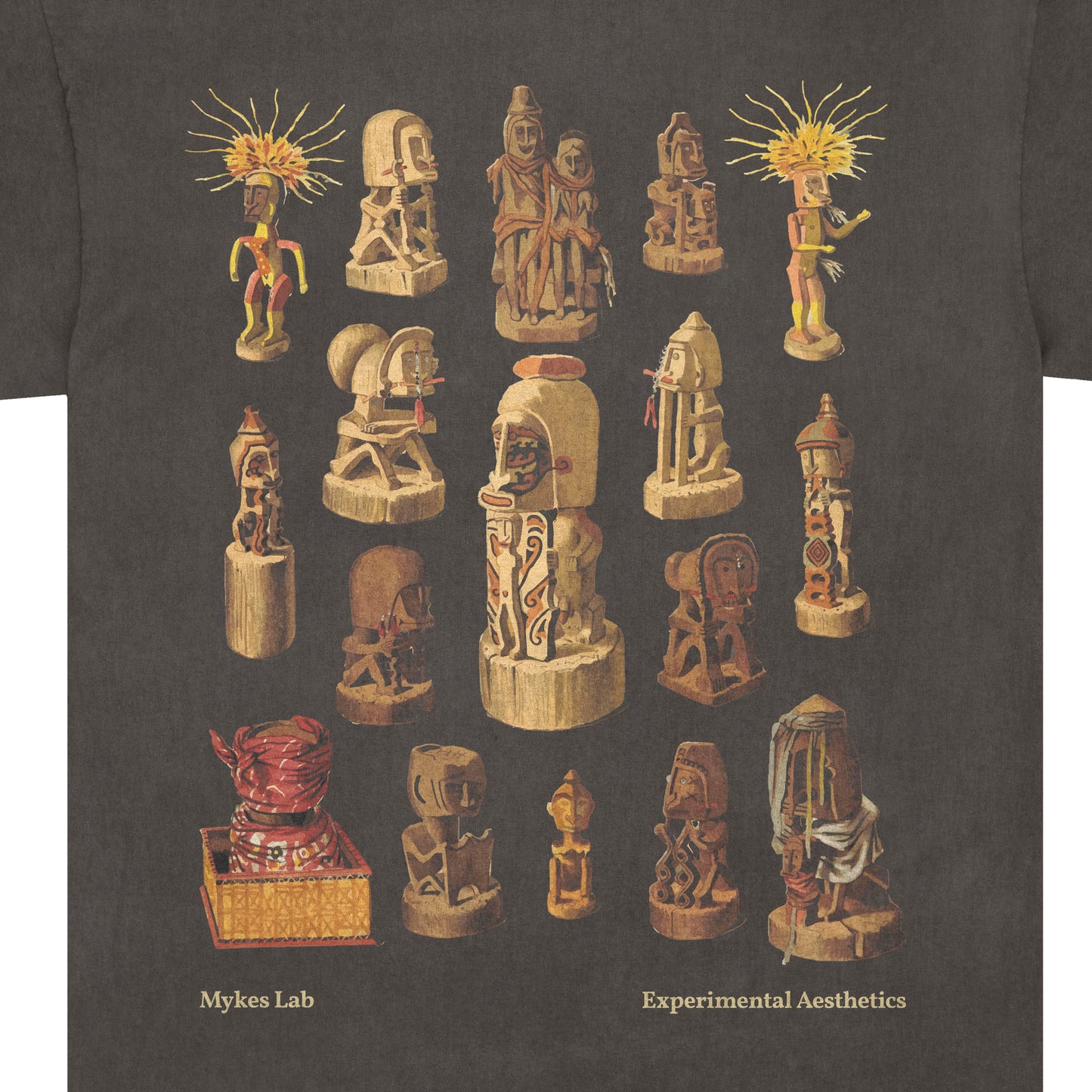 Objects T-Shirt - Washed Grey - Mykes Lab