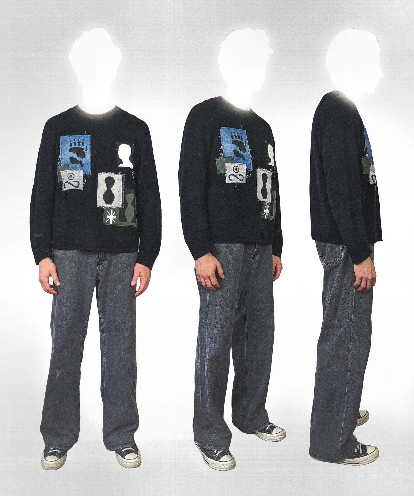 Spectre Patchwork Jumper - Mykes Lab