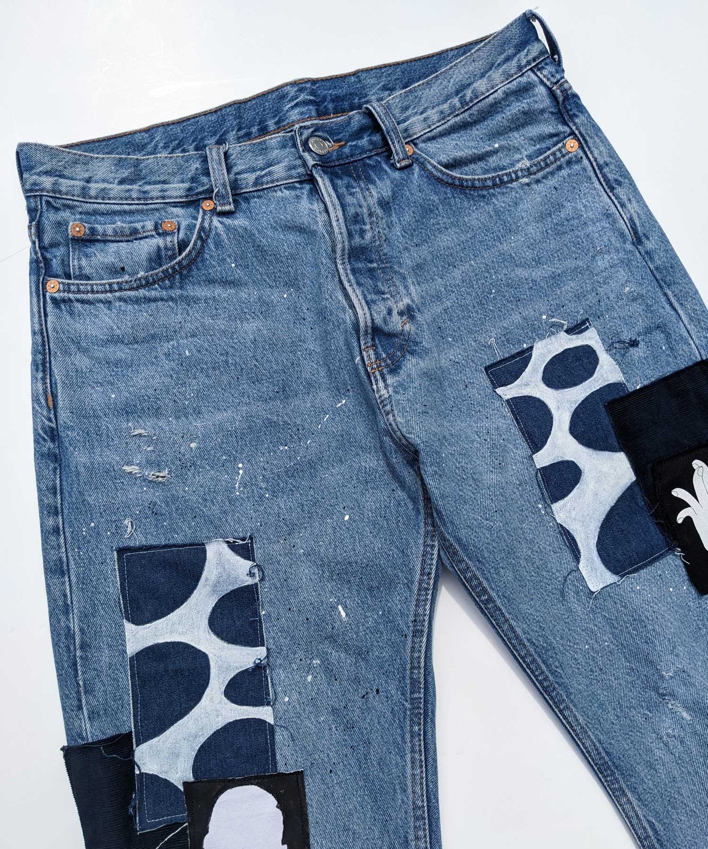 Tides Patchwork Jeans - Mykes Lab