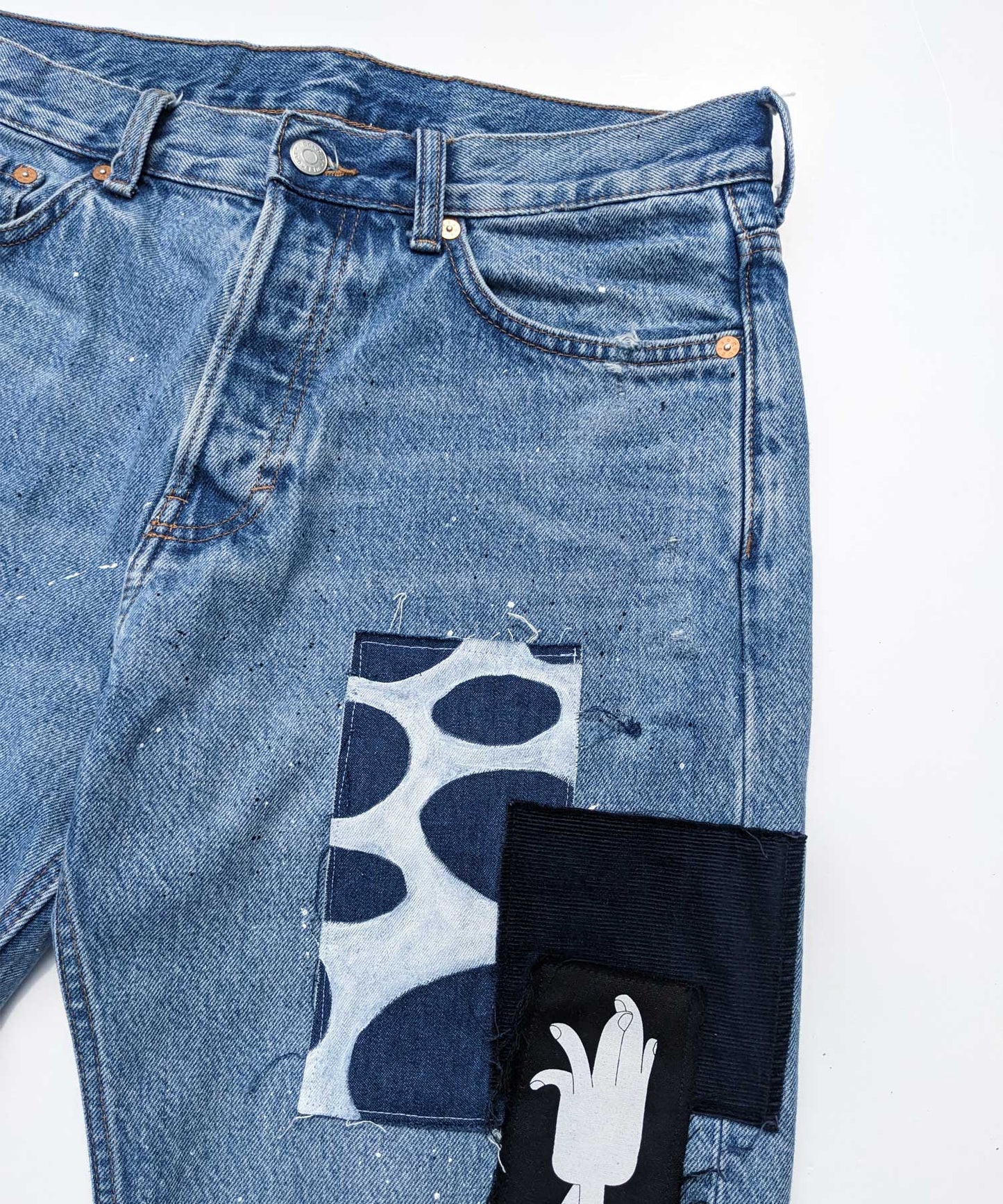 Tides Patchwork Jeans - Mykes Lab