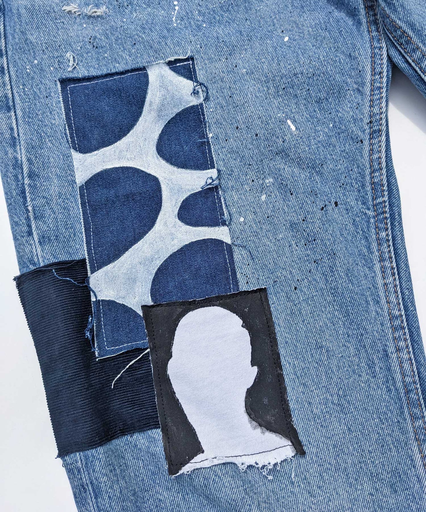 Tides Patchwork Jeans - Mykes Lab