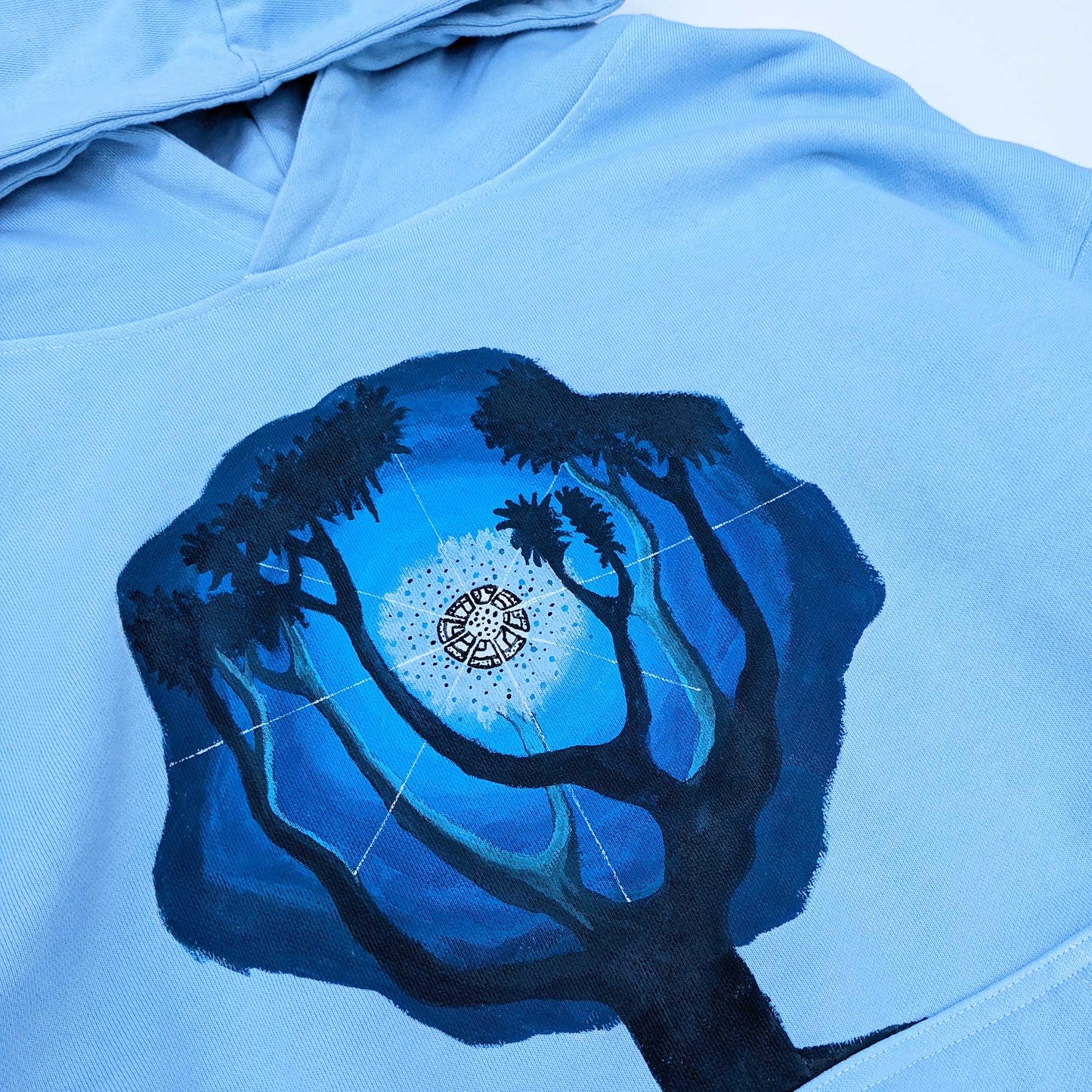 Birth of Creation - Handpainted Patchwork Hoodie