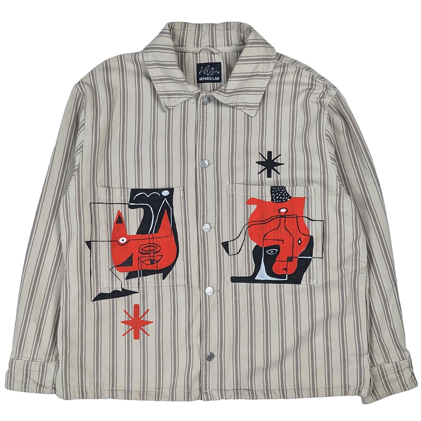 Connectivity Painted Overshirt - Mykes Lab