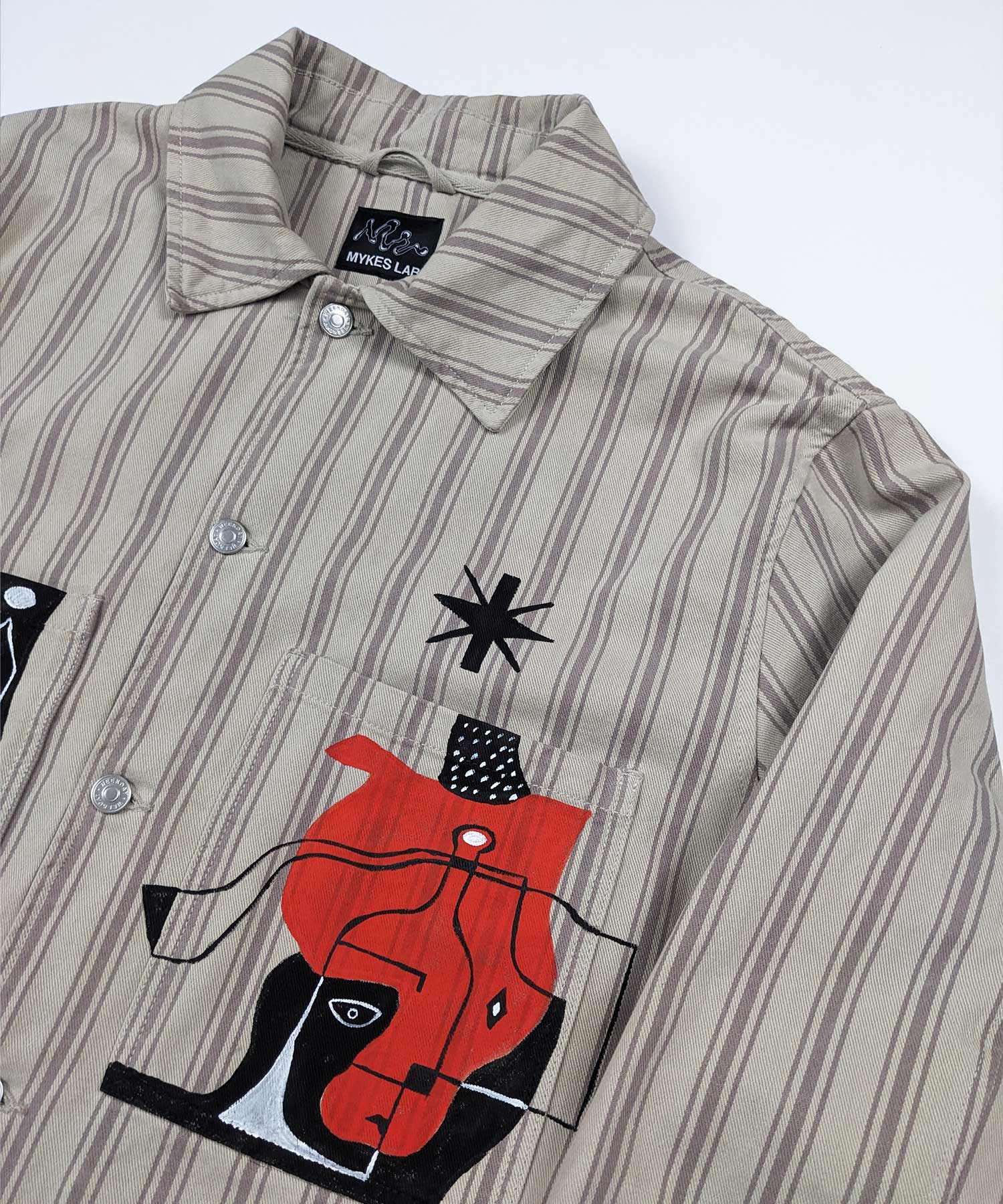 Connectivity Painted Overshirt - Mykes Lab