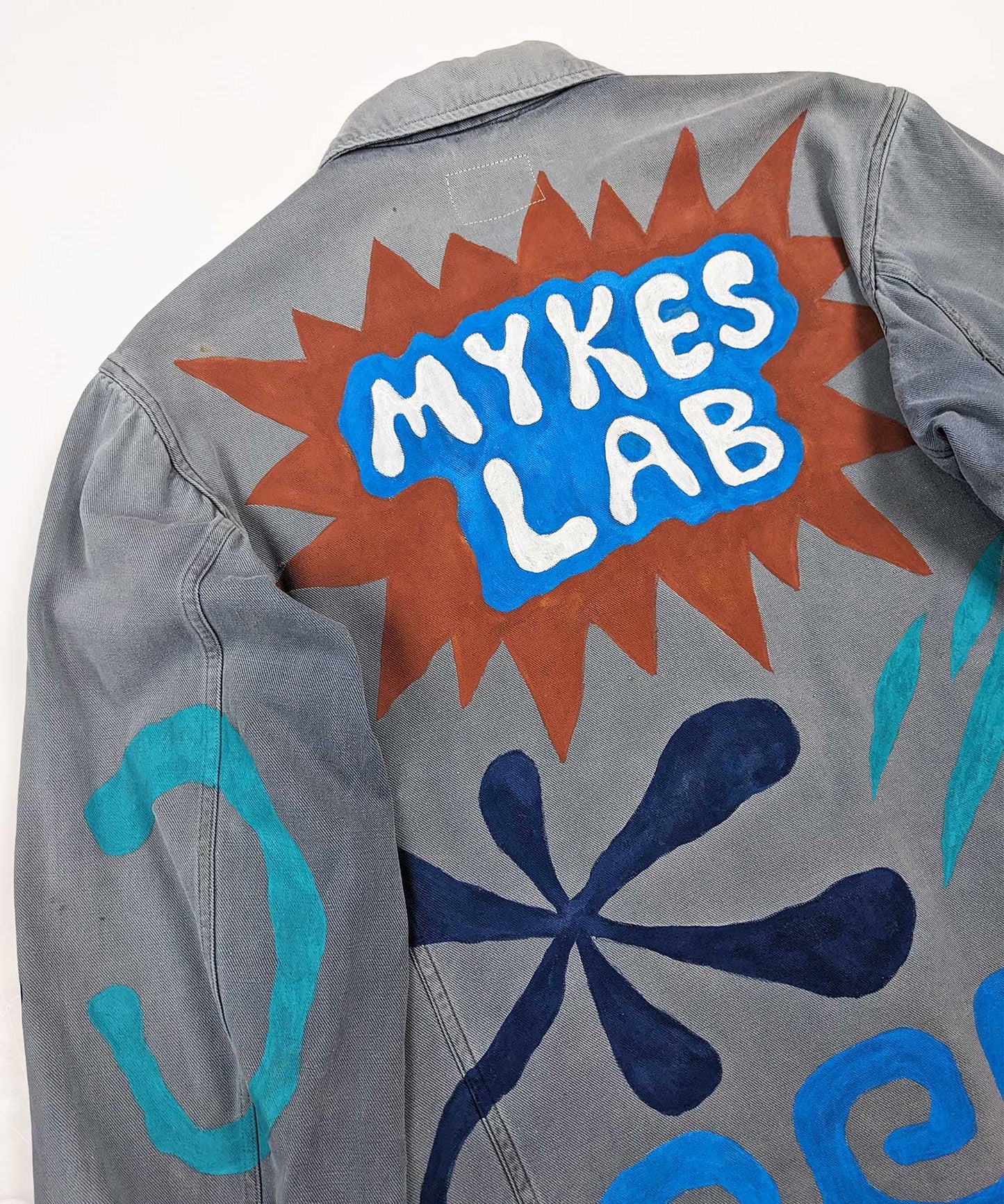 Oceanic Drift Painted Work Jacket - Mykes Lab