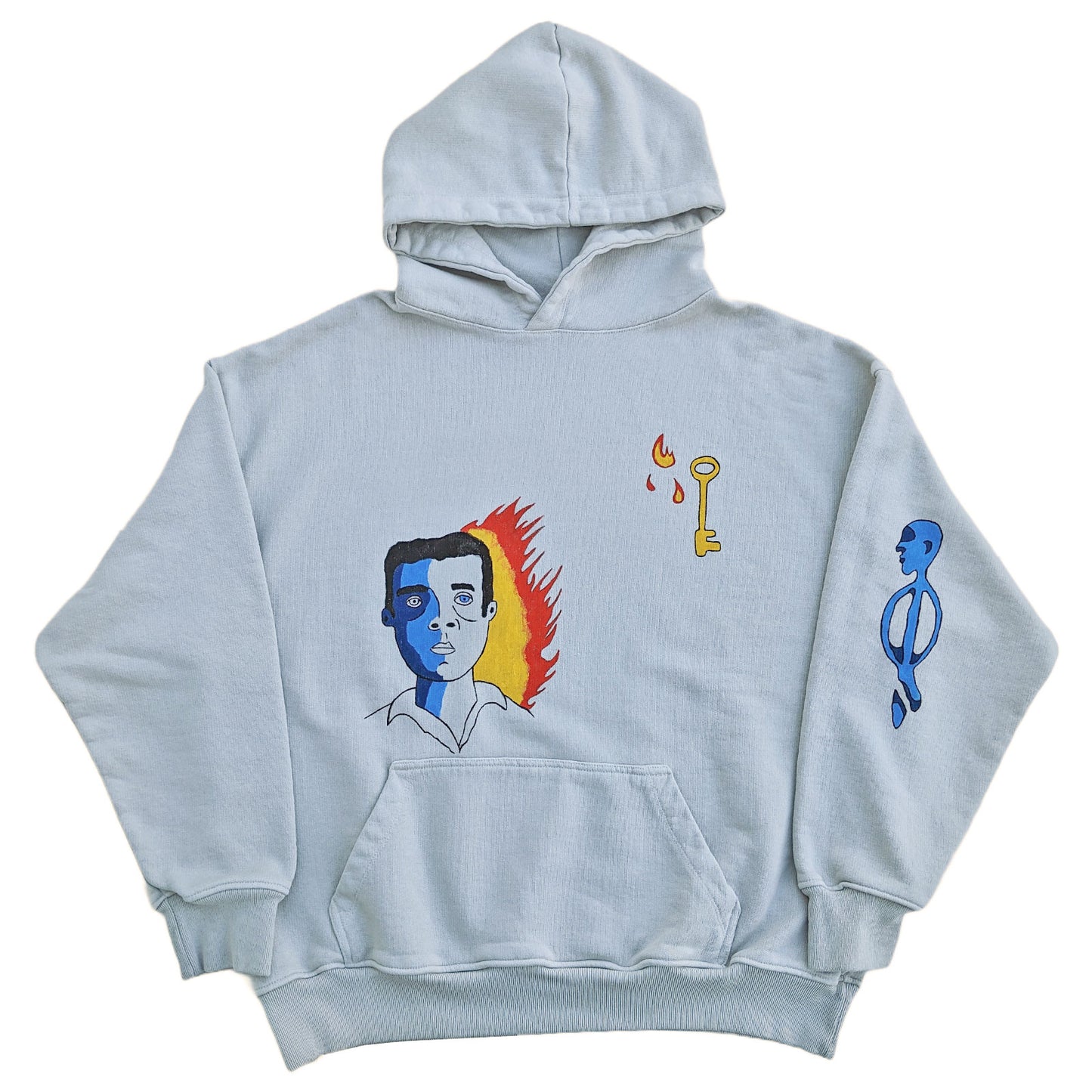 Scattered Thoughts Painted Hoodie - Mykes Lab